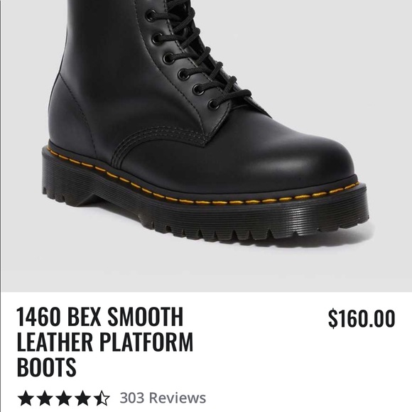Dr. Martens | Shoes | Dr Doc Martens 46 Bex Smooth Leather Boots 6 |  Poshmark